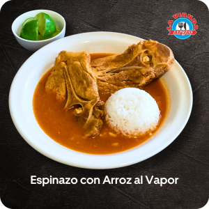 comida casera morelia - Espinazo con arroz al vapor - comida casera en Morelia - La Vianda