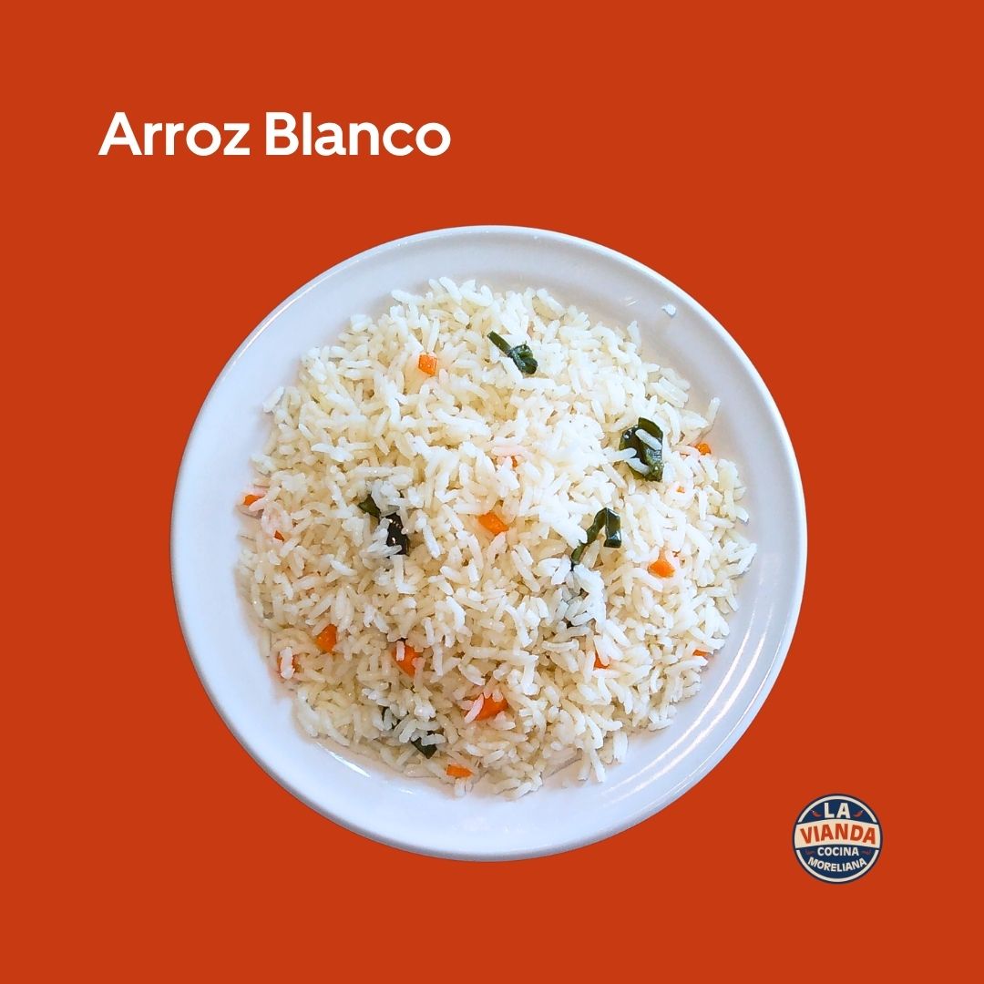 Arroz blanco como acompañamiento, comida casera en Morelia Zona Camelinas