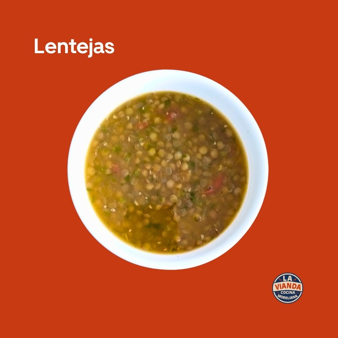 Sopa de lentejas casera, comida casera en Morelia Zona Camelinas