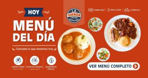 Comida Casera en Morelia para el 11 de mayo de 2026 con bistec en chile negro con papas y albóndigas de res en chipotle en La Vianda Cocina Moreliana